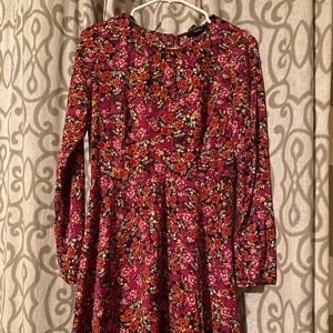 Forever 21 Spring flower long sleeve dress